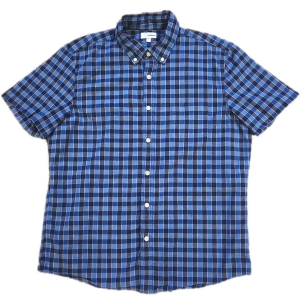 𝅺3/$20 Sonoma Blue Plaid Button-Up Shirt